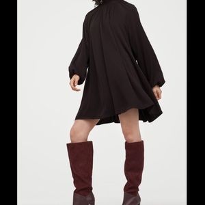 H&M Black Swing Dress Size 16